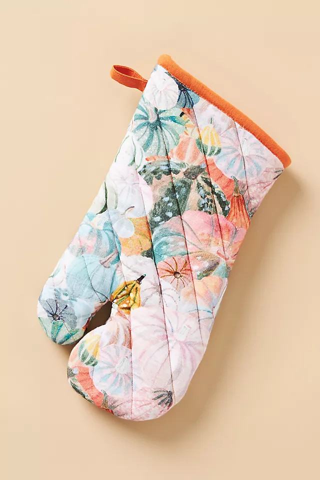 Pastel Pumpkin Oven Mitt | Anthropologie (US)