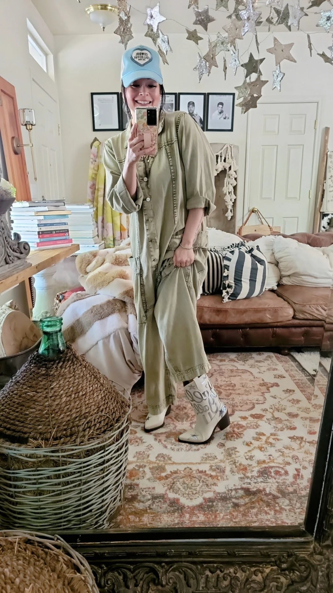 Boots are tts jumpsuit is a size medium the overalls. Love to oversize a bit



#LTKTravel #LTKStyleTip #LTKOver40