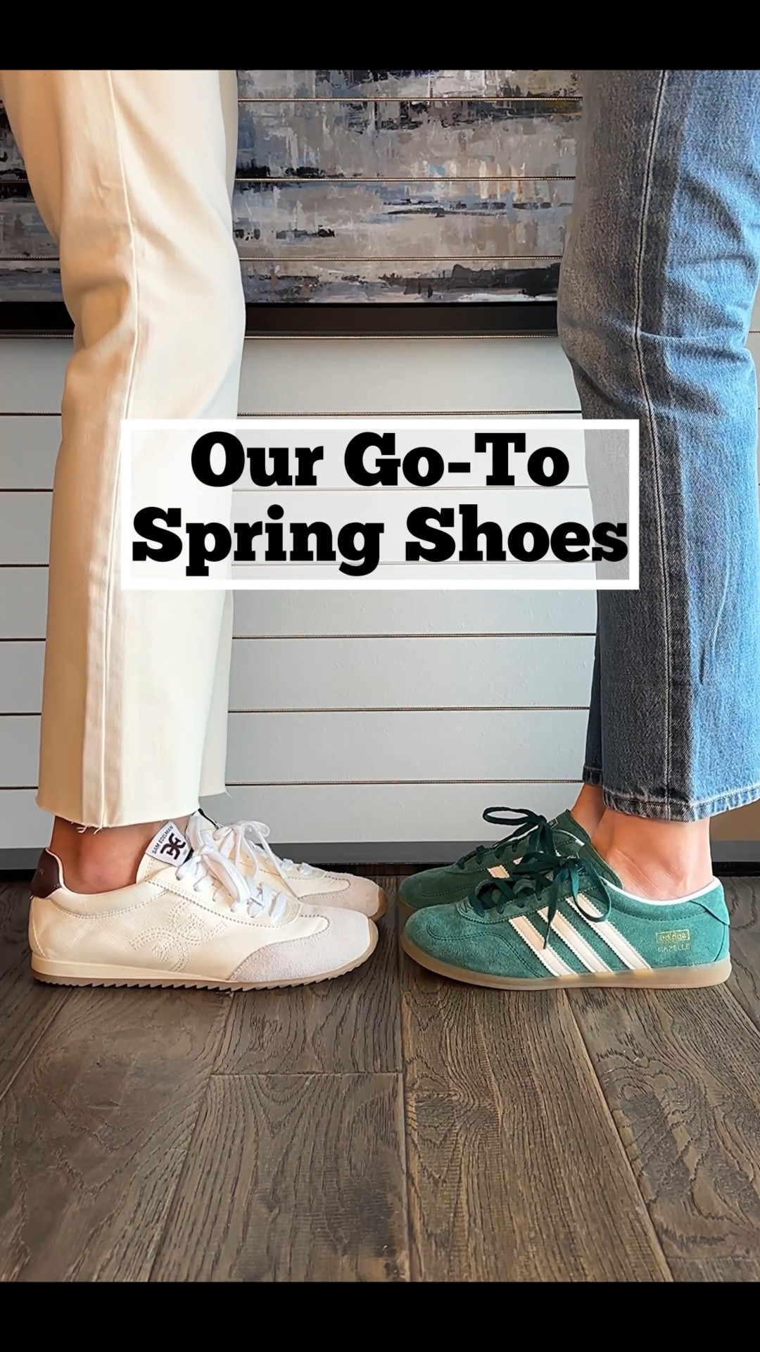 Comment SHOP for outfit links!!🛍️
The biggest update to your spring outfits starts with your shoes! This season we added new shoe trends to our lineups. All of these styles pass our test of style + comfort. I (Krista) wear a size 9 1/2 and Julie wears a size 7. Which styles are your favorite??
How to shop:🛍️👡
-Comment SHOP for links
-Click the link in our bio to shop 
-Watch our stories for links! 

Spring shoes, sneakers, sandals, jelly shoes, ballet flats, platform sandals, wood heel sandals, mules 

#LTKOver40 #LTKgrwm #LTKootd