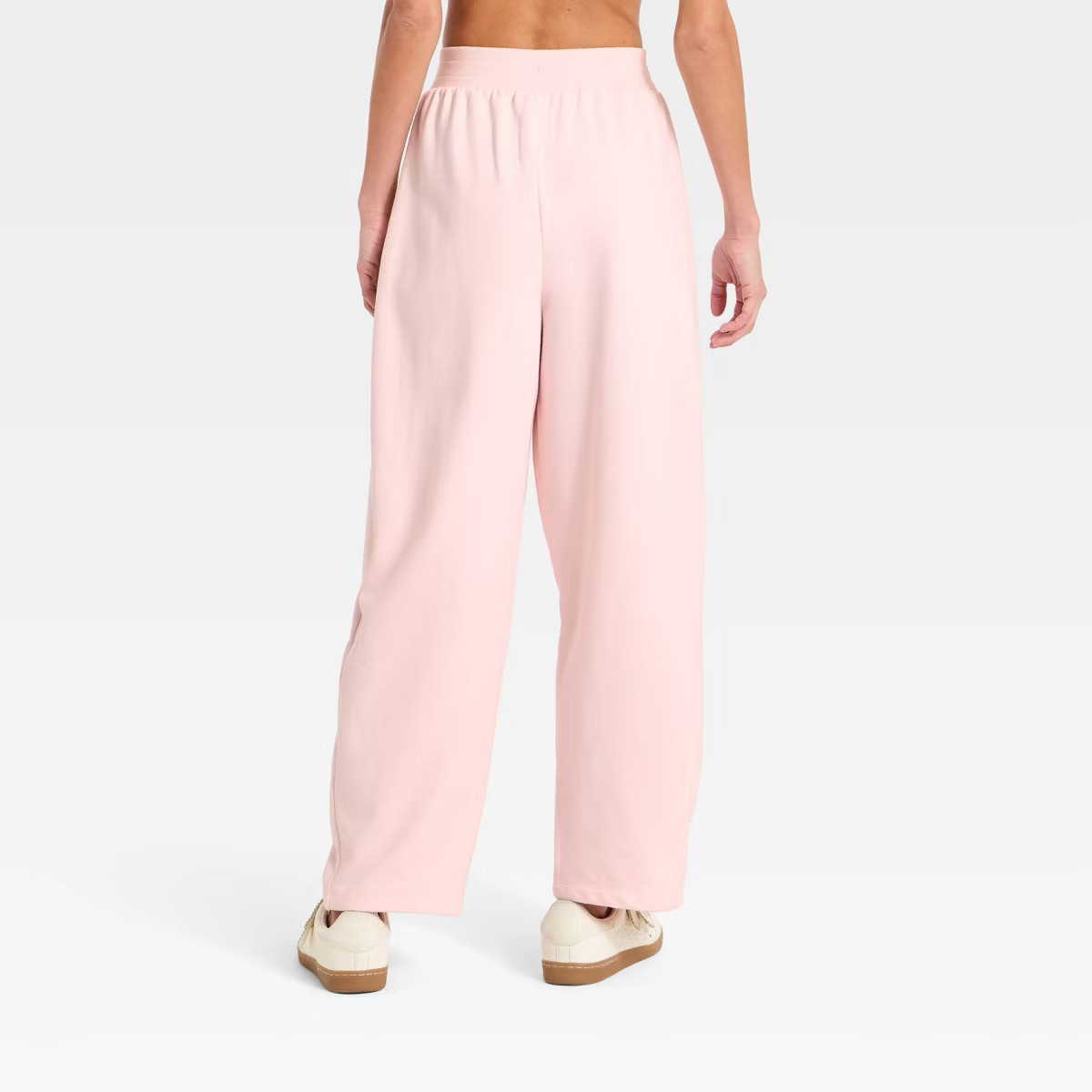 Women's Active Comfort French Terry High-Rise Barrel Leg Sweatpants - All In Motion™ | Target