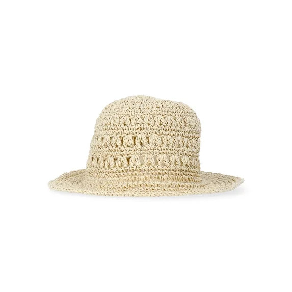 Time and Tru Women’s Crochet Bucket Hat, One Size | Walmart (US)