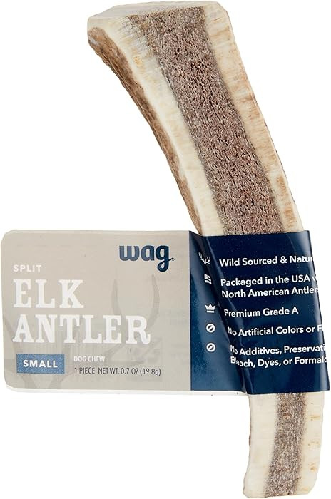 Amazon Brand – Wag Split Elk Antler, Naturally Shed, Small (Best for Dogs under 15 lbs) | Amazon (US)
