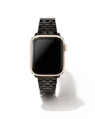 Alex 5 Link Watch Band in Black Stainless Steel | Kendra Scott