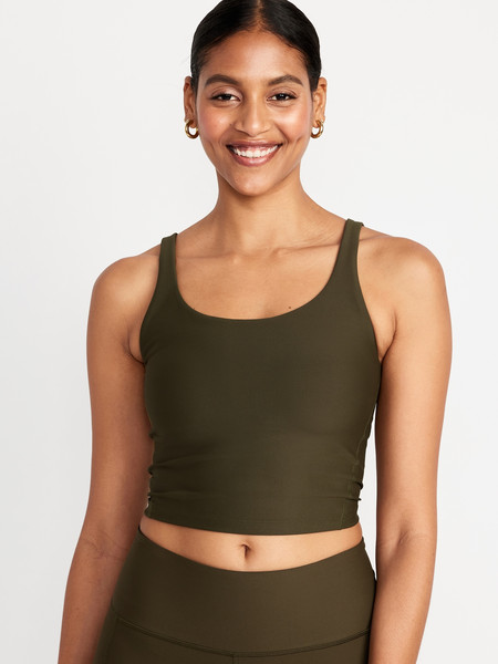 Light Support PowerSoft Longline Sports Bra for Women | Old Navy (US)