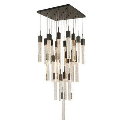 25 - Light Chrome Pendant With Hanging Crystal Accents | Wayfair North America