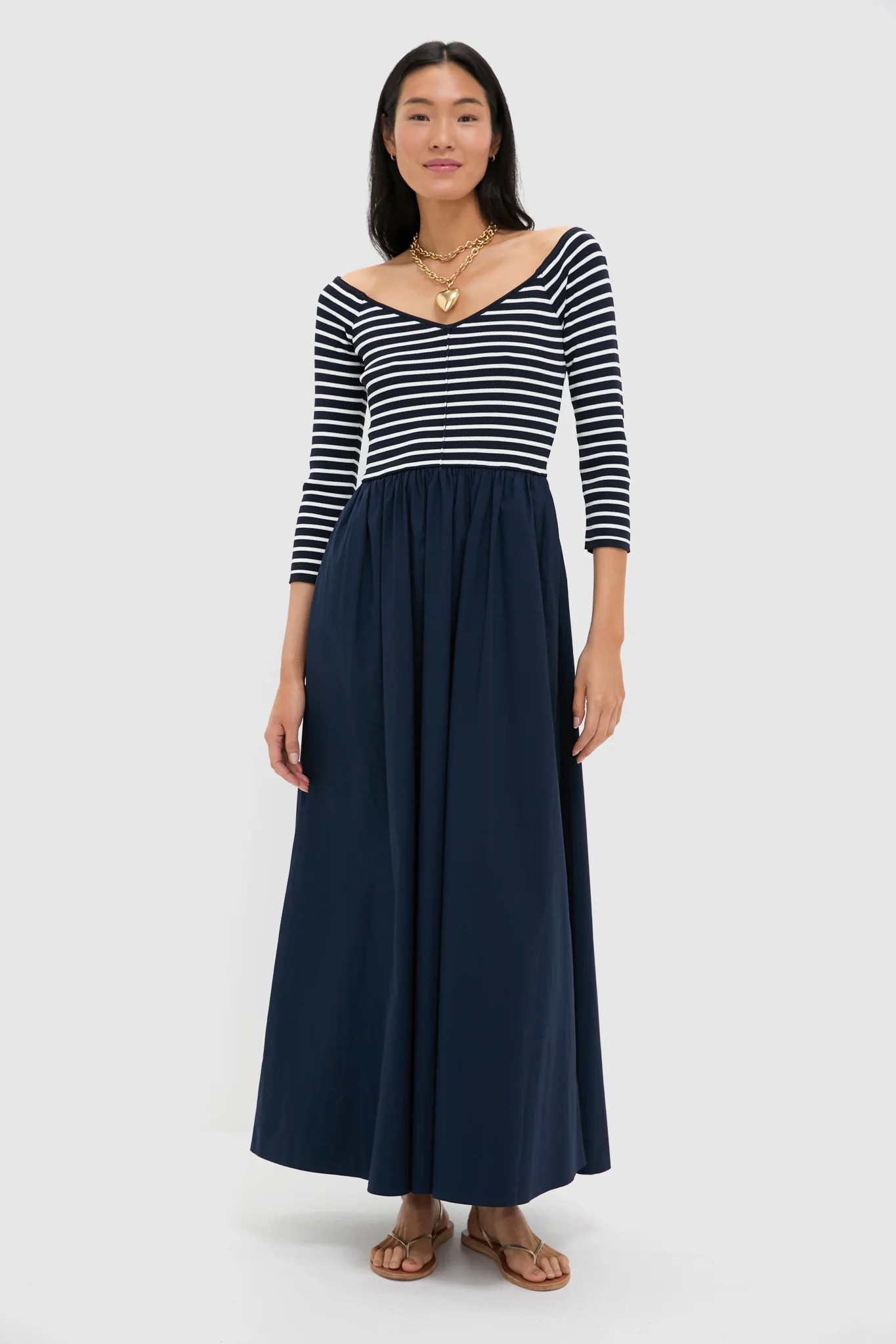 Navy Stripe Clea Dress | Tuckernuck (US)