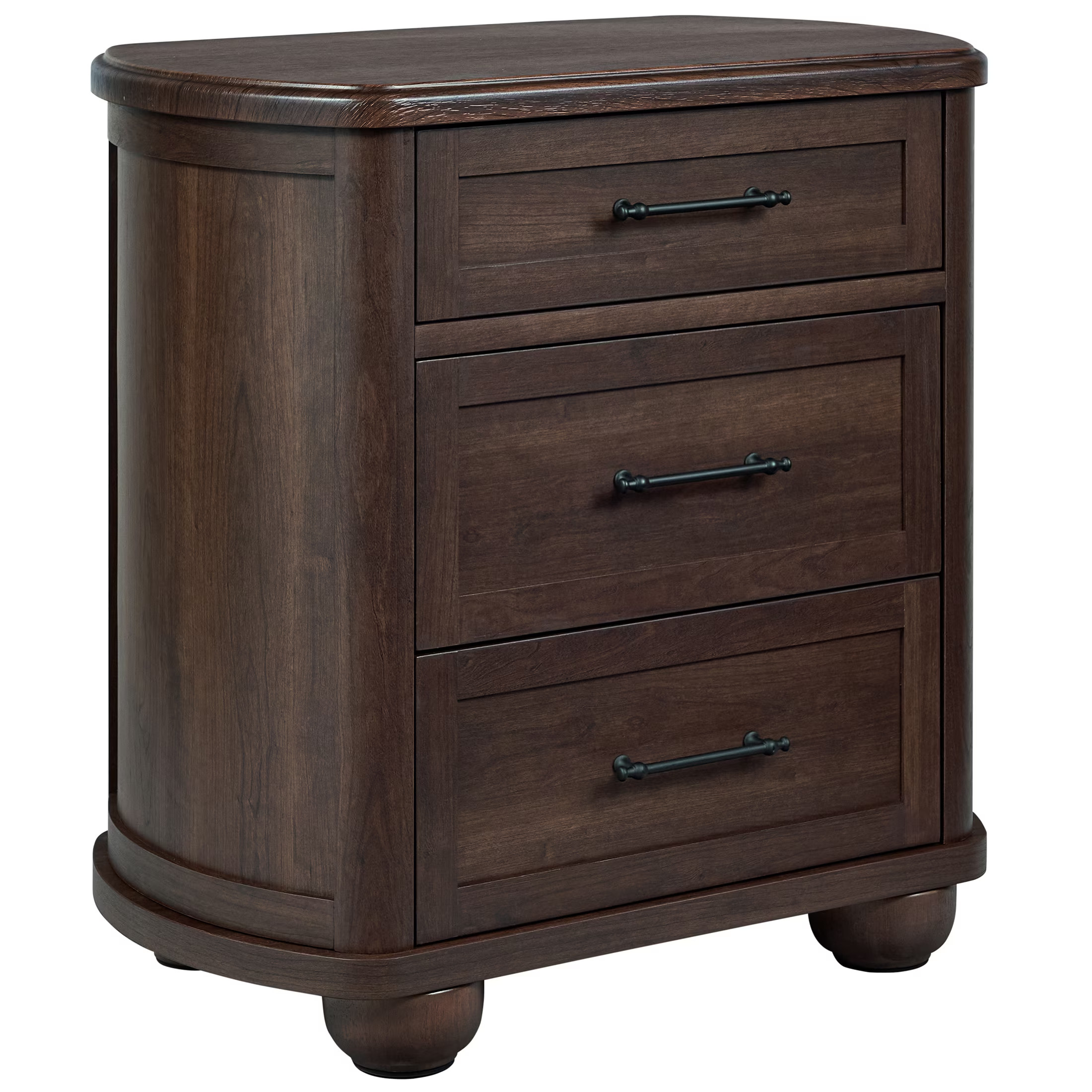 Better Homes & Gardens Ambrose 3-Drawer Nightstand, Coffee Bean Finish | Walmart (US)