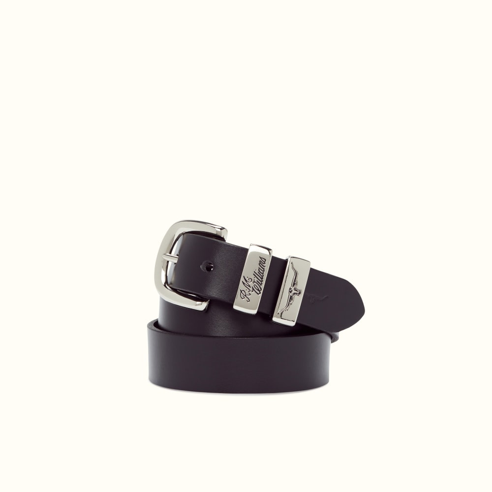 1 1/4" 3 piece solid hide belt | R.M.Williams