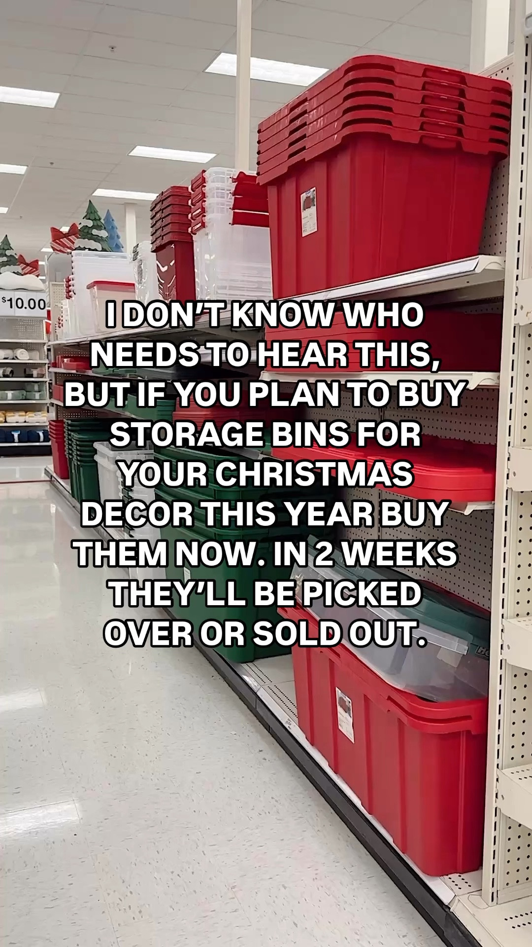 It happens every year. If you wait until the what feels like the most logical time to buy Christmas decor storage bins (after Christmas) you won’t find much if anything! So this is my PSA to buy them now if they’re something you’re planning on investing in. I’ve seen tons of options at both Lowe’s and Target. I’ll link here!! 

#LTKSeasonal #LTKHoliday #LTKHome