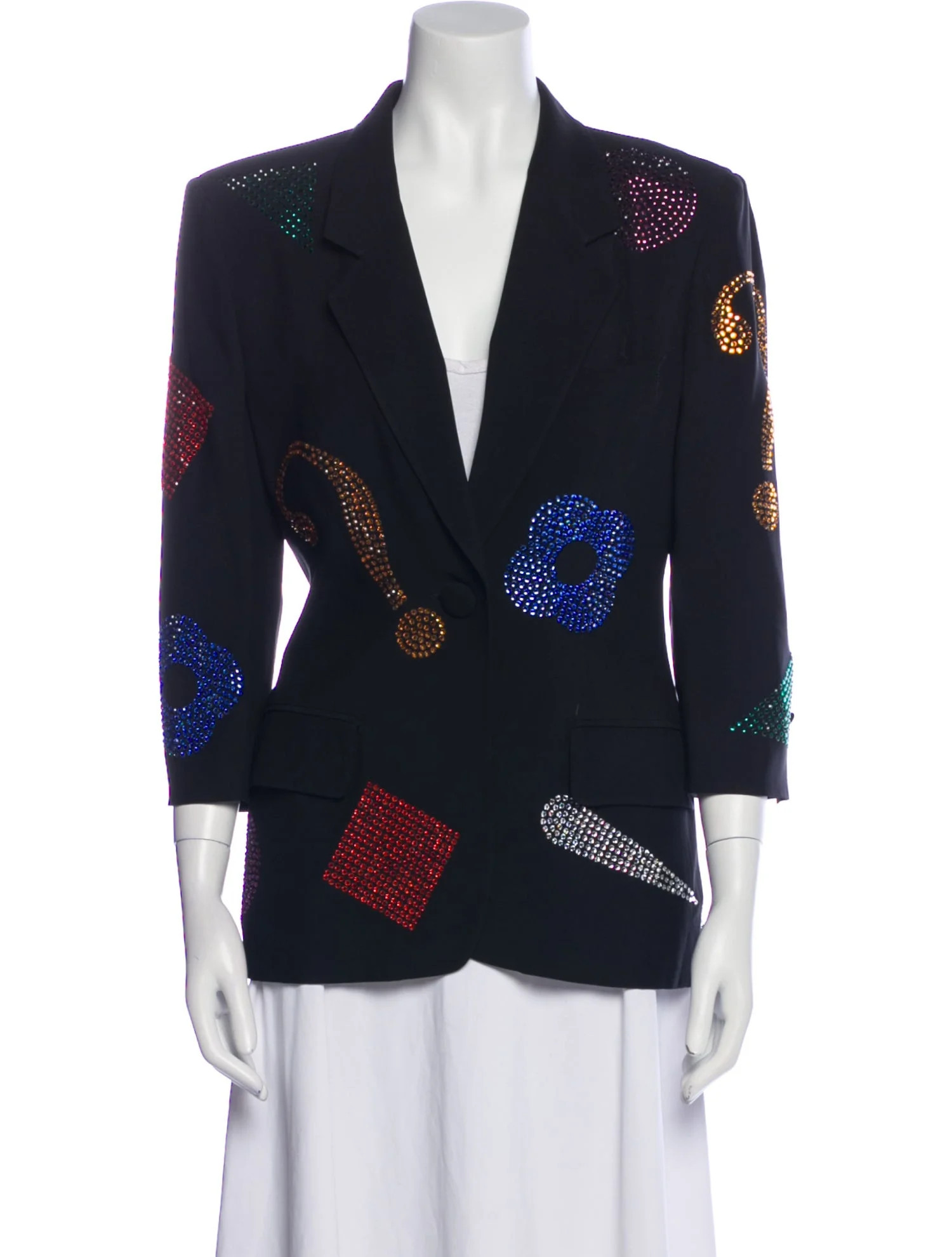 Moschino Couture Floral Print Blazer - Blue Jackets, Clothing - WM936044 | The RealReal | The RealReal