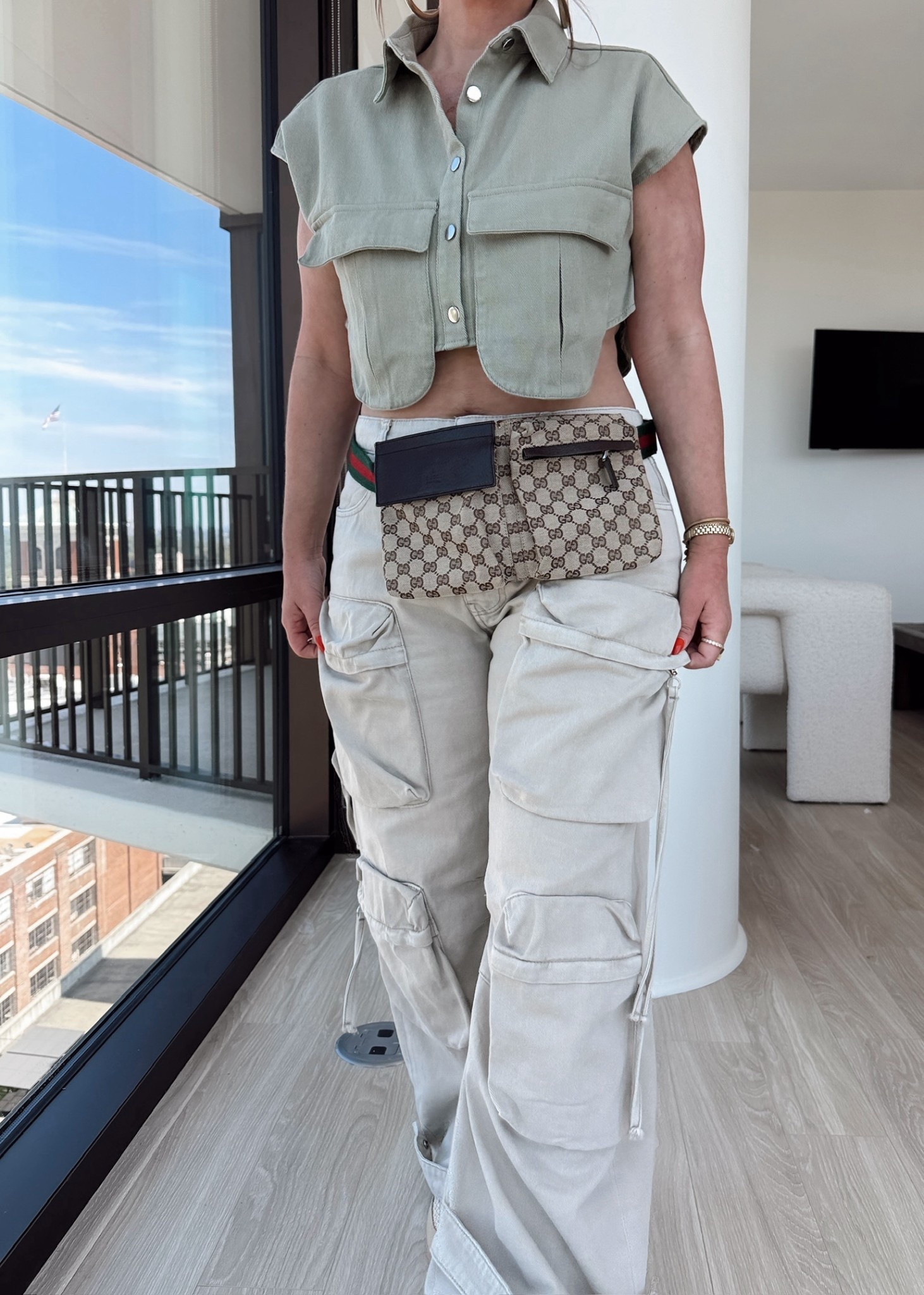 Spring outfit 
Crop top
Cargo pantss

#LTKootd #LTKSeasonal #LTKgrwm