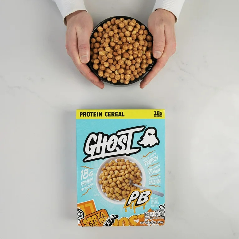 GHOST PROTEIN CEREAL, PEANUT BUTTER Flavor, 18G Protein, 10.8oz | Walmart (US)