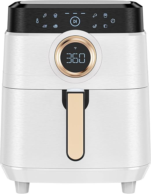 Air Fryer, Airfryer Oven Large Air Fryer 1700W 8-in-1 with Touch Screen Air Fryers Detachable Dis... | Amazon (US)