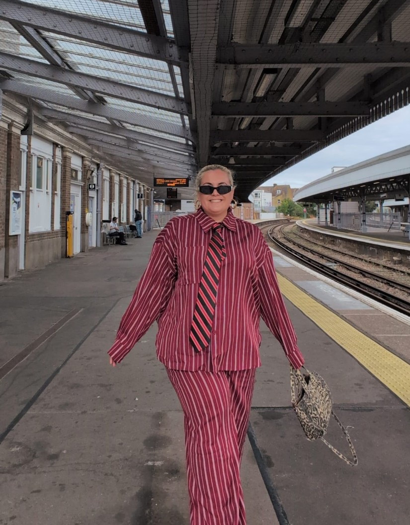 Pin stripes and ties are my new fav 

#stripes #tie #style #plussize 

#LTKsummer #LTKplussize #LTKuk