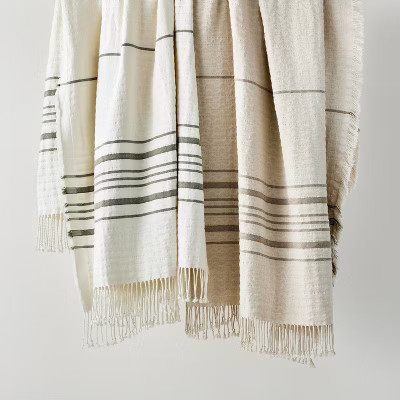 Striped Gauze Throw Blanket - Threshold™ designed with Studio McGee | Target