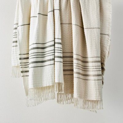 Striped Gauze Throw Blanket - Threshold™ designed with Studio McGee | Target