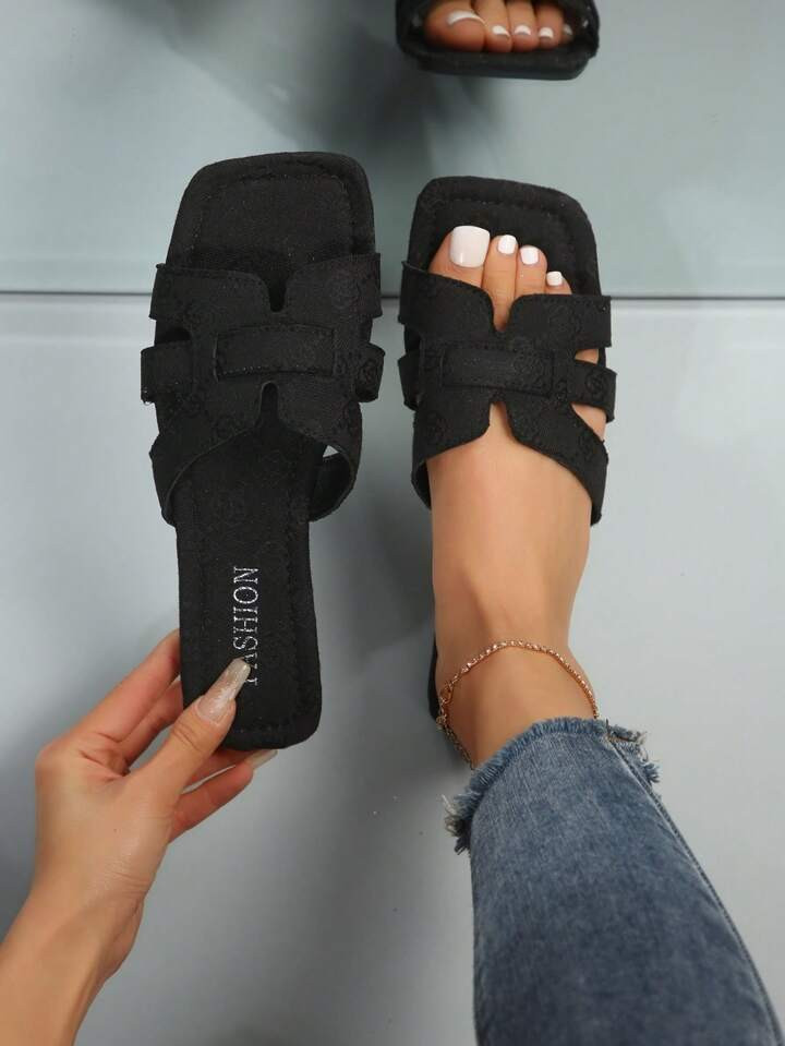 Outdoor Comfortable And Fashionable Strappy Flat Sandals For Leisure And Vacation | SHEIN