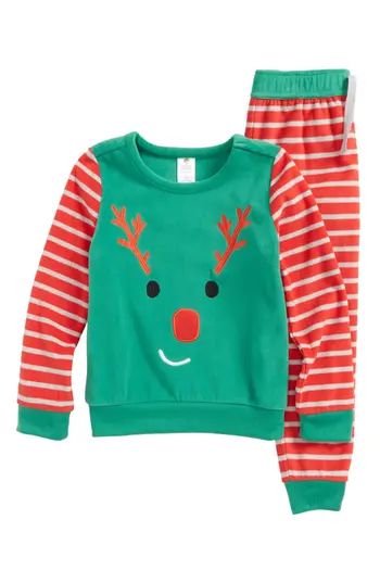 Boy's Tucker + Tate Reindeer Fitted Two-Piece Pajamas Set | Nordstrom