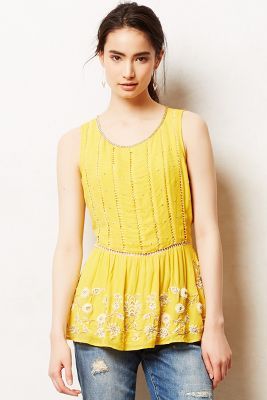 Calendula Peplum Blouse | Anthropologie (US)