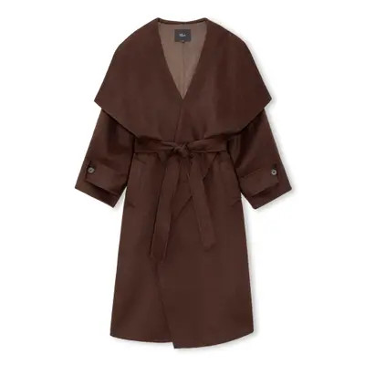 Rails Celeste Wool Blend Belted Wrap Coat in Chocolate at Nordstrom, Size Large | Nordstrom