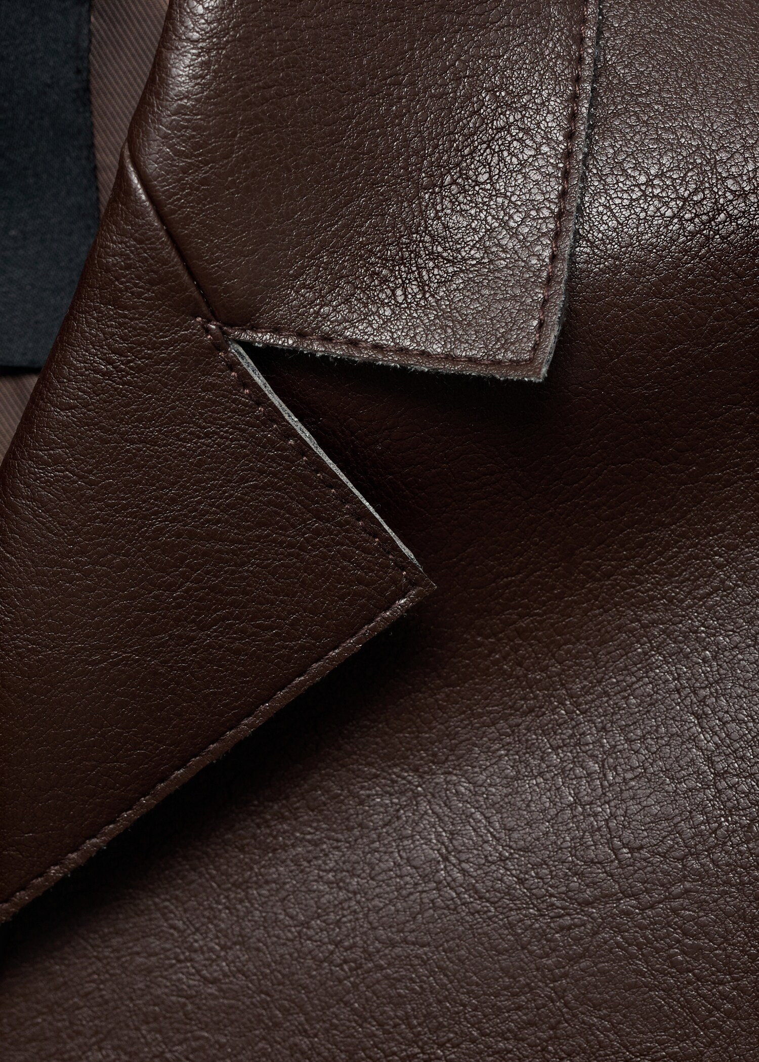 Faux leather effect jacket with pockets - Women | MANGO United Kingdom | MANGO (UK)