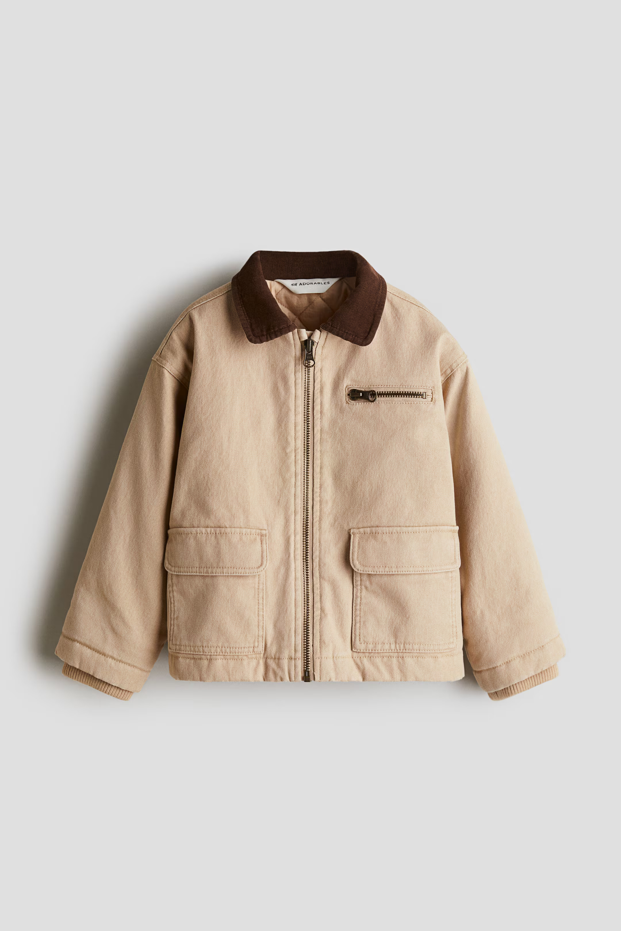 Veste en toile - Beige - ENFANT | H&M FR | H&M (FR, IT, ES, PT, BE)