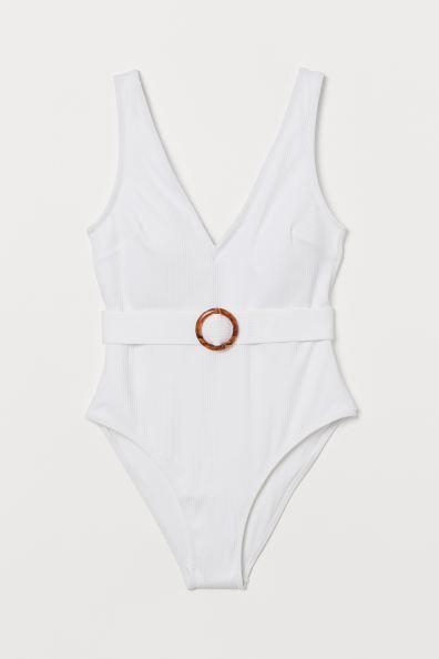Ribbed Belted Swimsuit | H&M (US + CA)