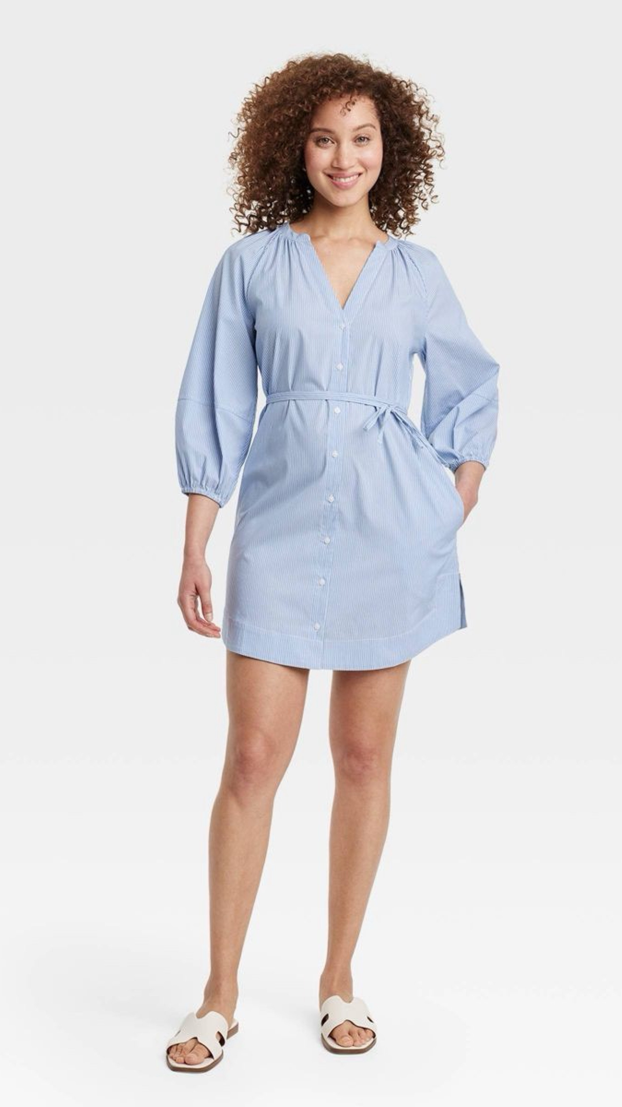 Price drop alert 🚨 
.
At Target this dress in both pinstripe and black. On sale until Monday. #shopdeescloset #shopaholicscloset #shirtdress #workwear #memorialdaysales

#LTKWorkwear #LTKSaleAlert #LTKFindsUnder50