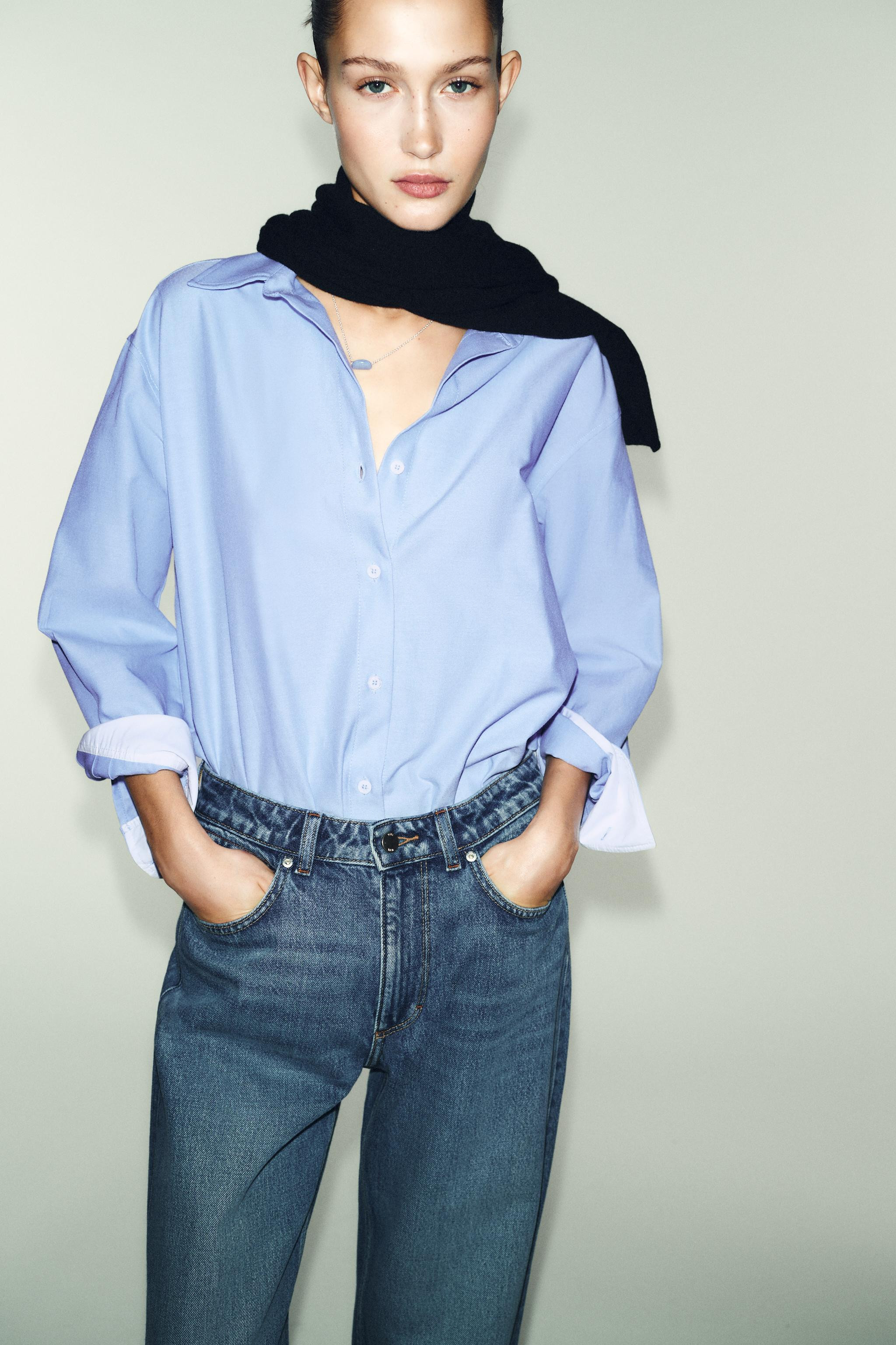 JEANS Z.03 STRAIGHT HIGH-WAIST LONG LENGTH | Zara UK