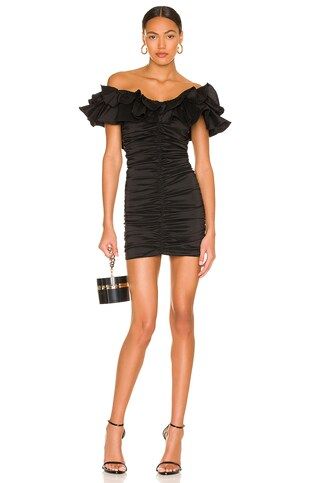 Lovers and Friends Nikolina Ruched Dress in Black from Revolve.com | Revolve Clothing (Global)