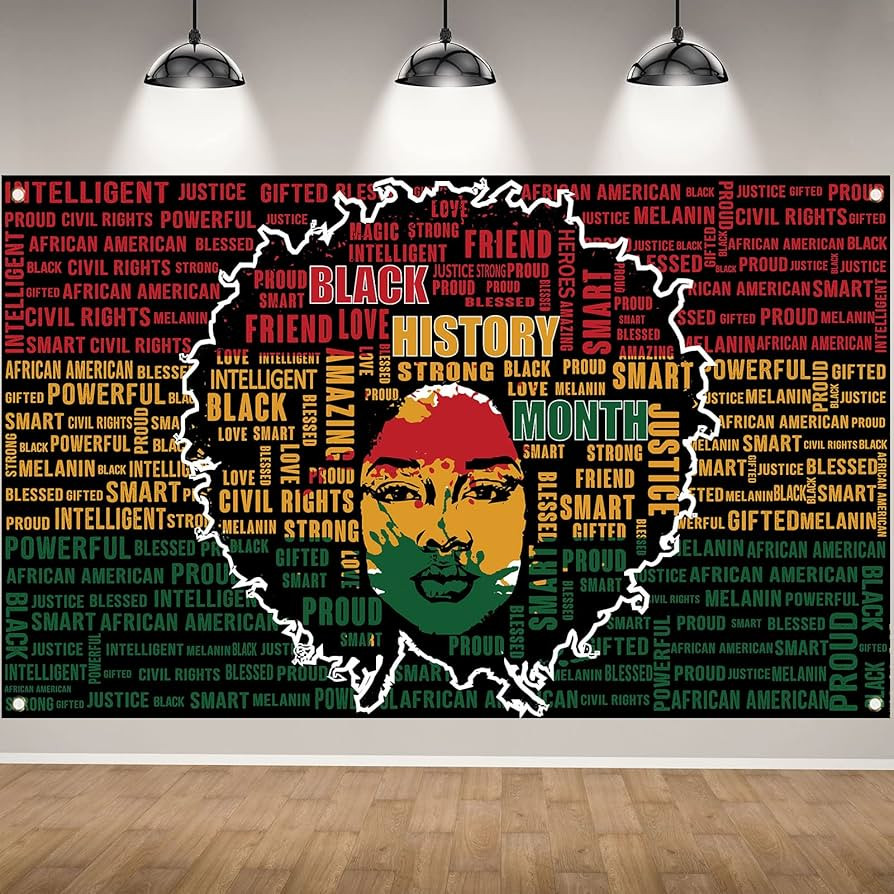 Black History Month Backdrop for Photography Black History Month Banner Pan African American Blac... | Amazon (US)