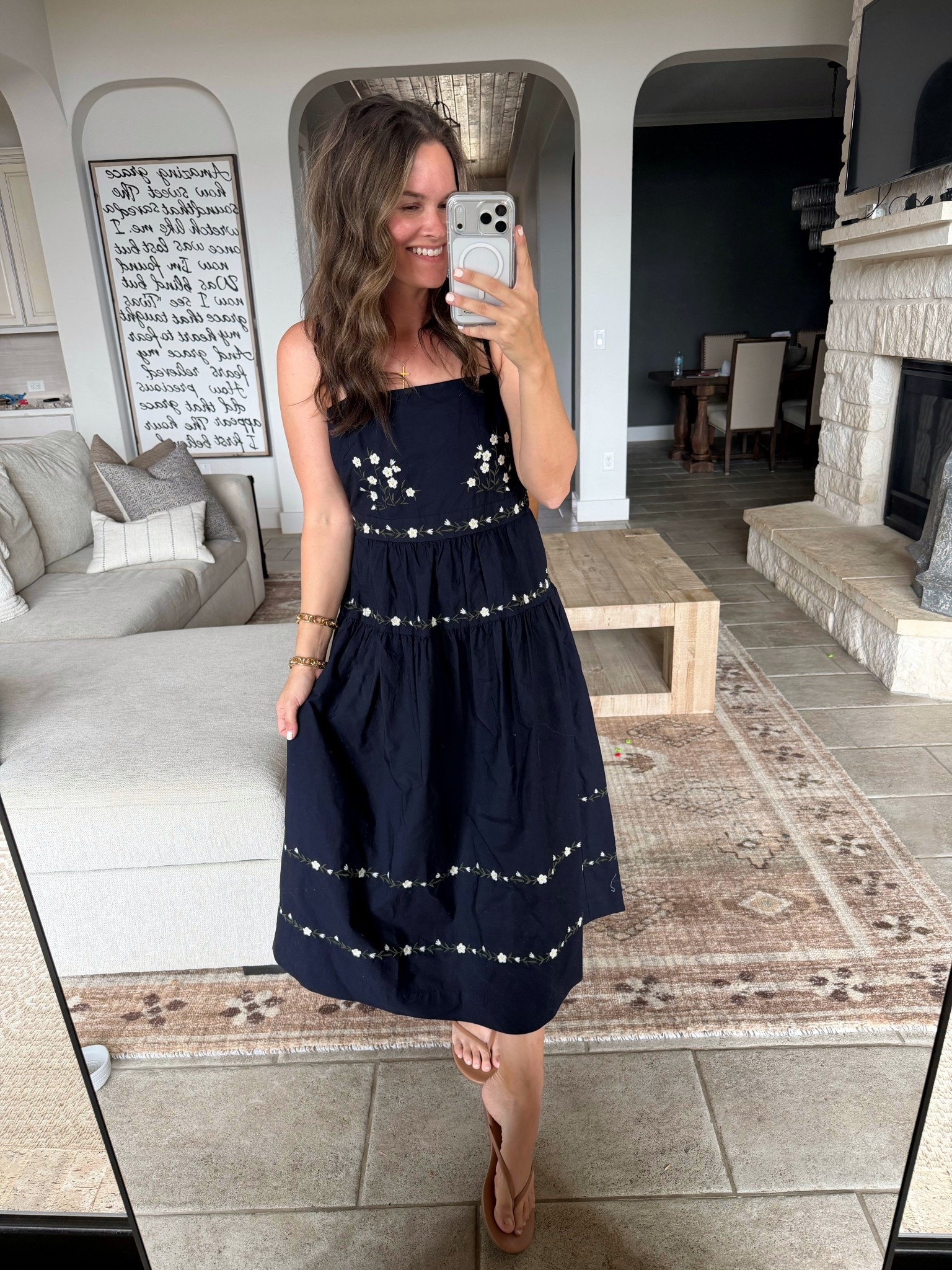 You guys have been loving this dress 🤍 the details are so perfect for spring! I paired it with these easy flip flops for a casual look, and they’ll be just as good for the beach and pool this summer ☀️

#LTKmomlife #LTKSeasonal #LTKootd