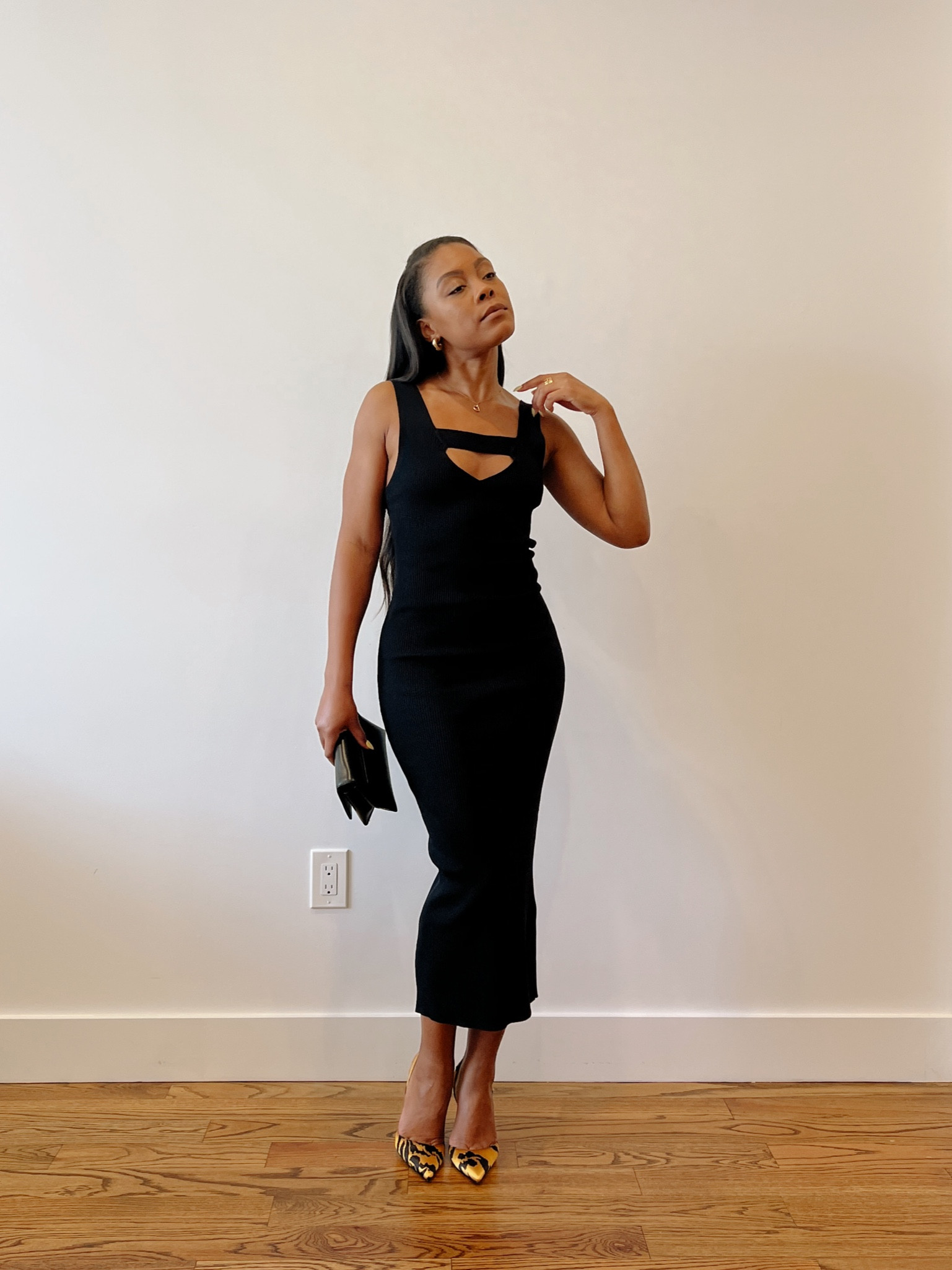 2 ways to style a black midi dress- dressy option

Zara dress 3646/005
Zara bag is old

#LTKunder100 #LTKSeasonal #LTKstyletip