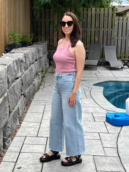Summer favourites 

I am wearing one size up, 29, in these jeans and size S in this super thick, high quality basic tank 💗💕🩷

#LTKcanada #LTKbeauty #LTKsummer
