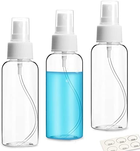 ZEJIA 3 Pack Small Spray Bottle, 2.7oz/80ml Travel Spray Bottle, Empty Fine Mist Spray Bottles, R... | Amazon (US)