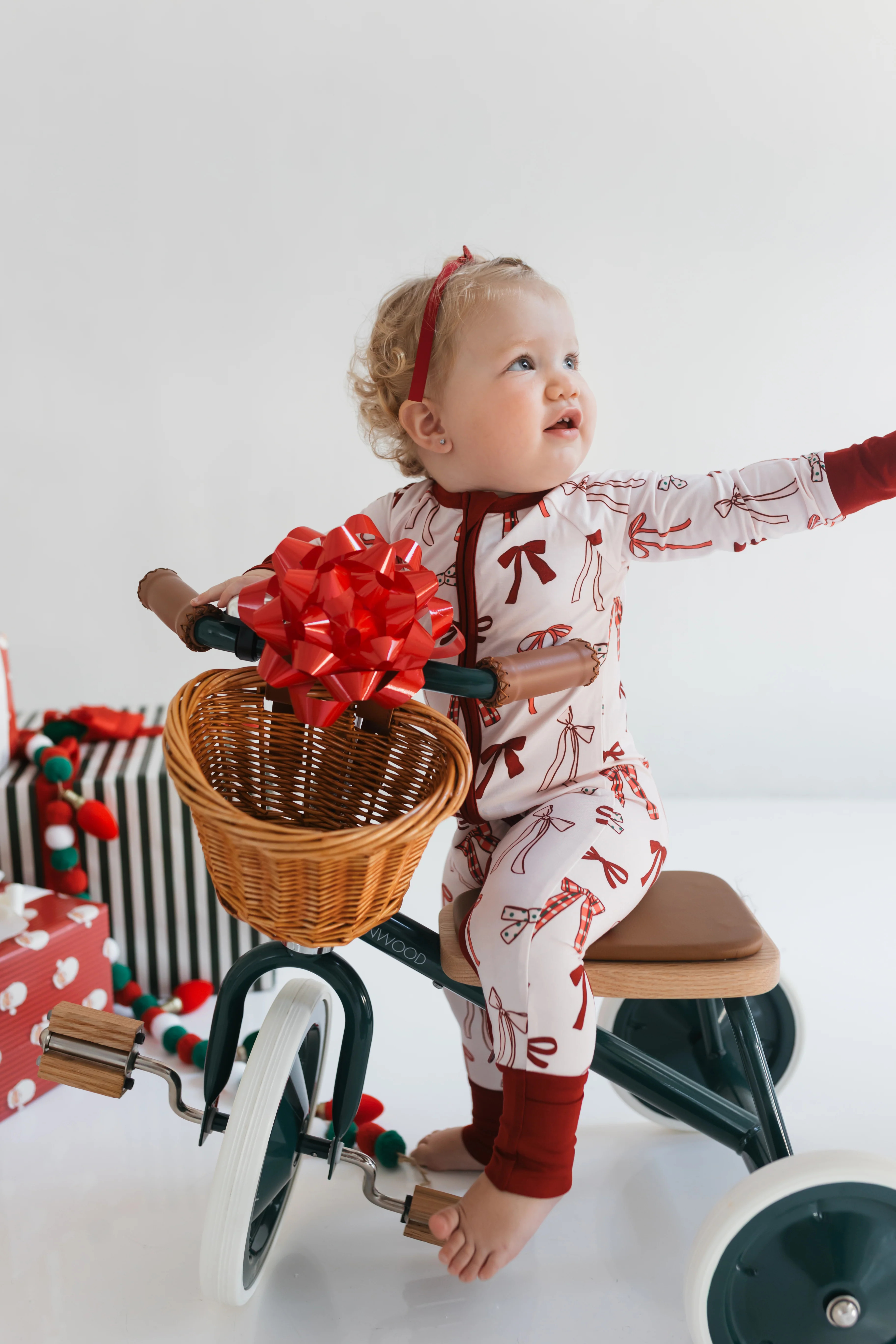 Merry Little Bows Zipper Romper PRE-ORDER SHIPPING 10/23-10/31 | In My Jammers
