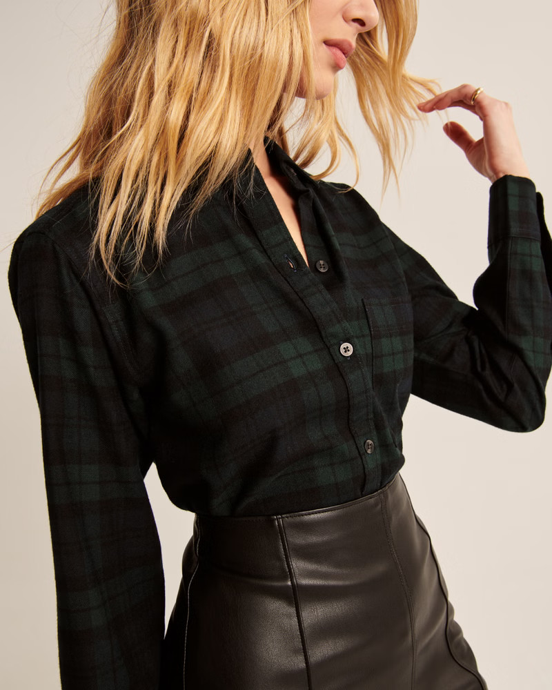Boyfriend Flannel Shirt | Abercrombie & Fitch (US)