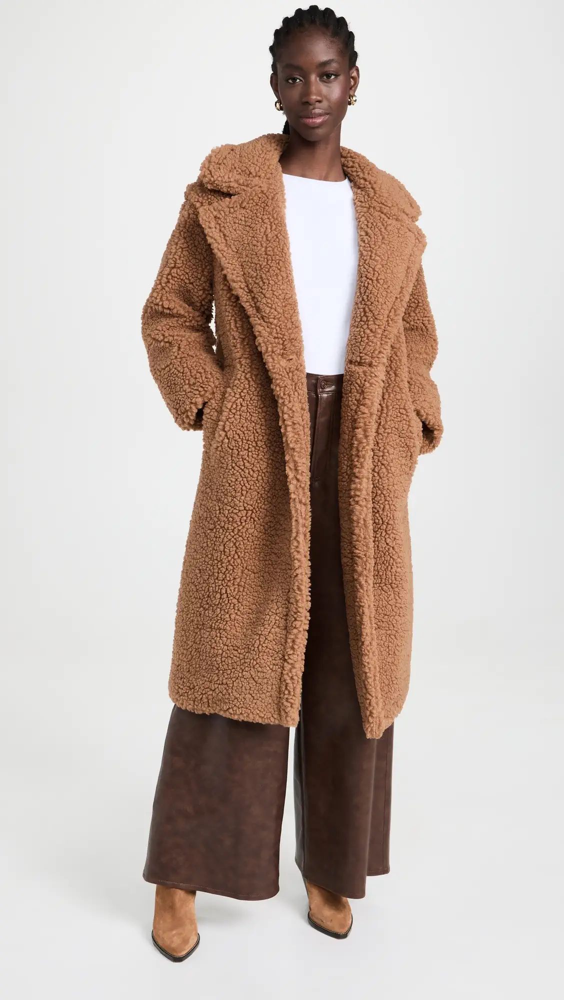 UGG Gertrude Long Teddy Coat | Shopbop | Shopbop