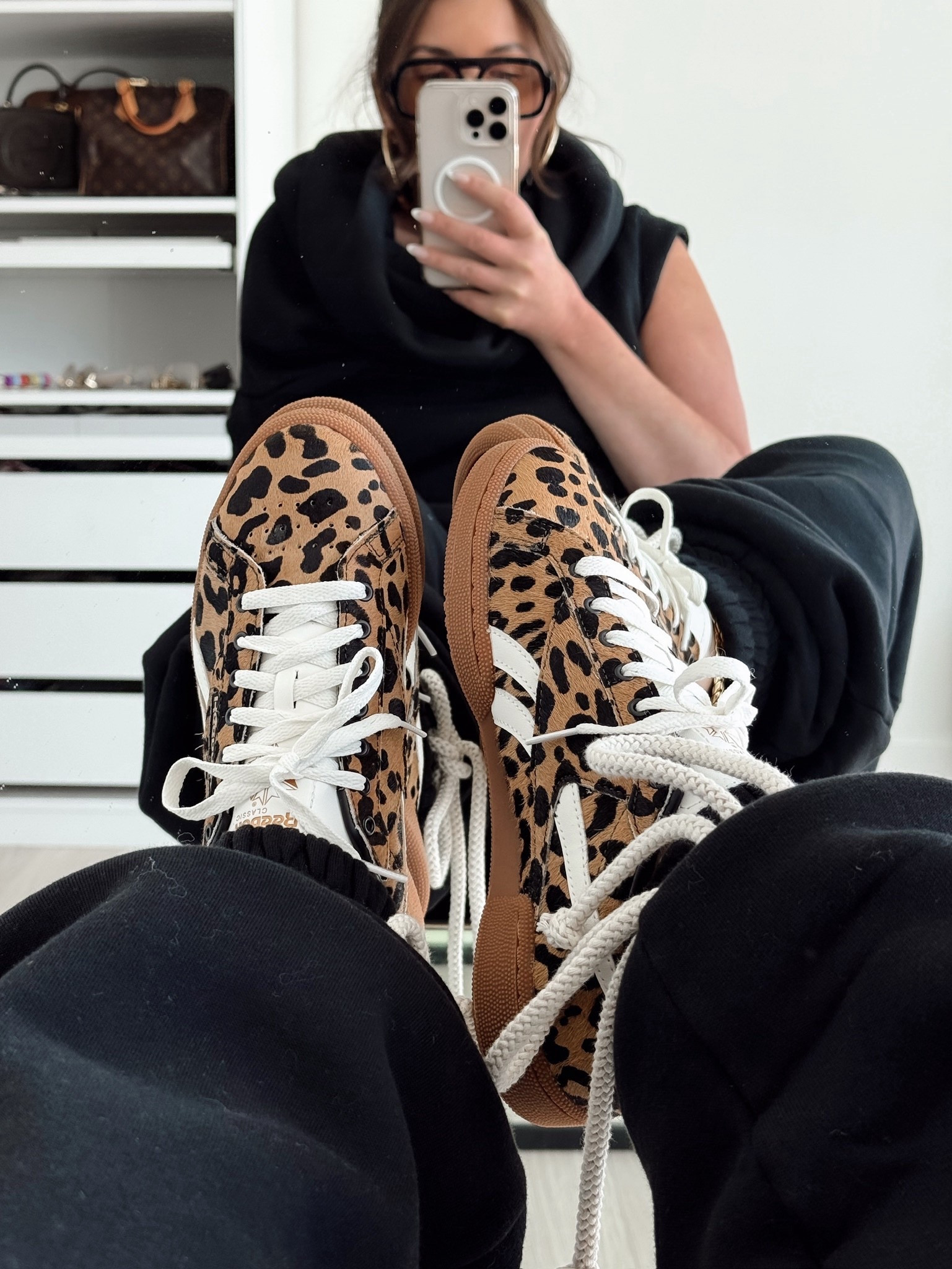Reebok
Sneakers 
Animal print 

#LTKdayinmylife #LTKActive