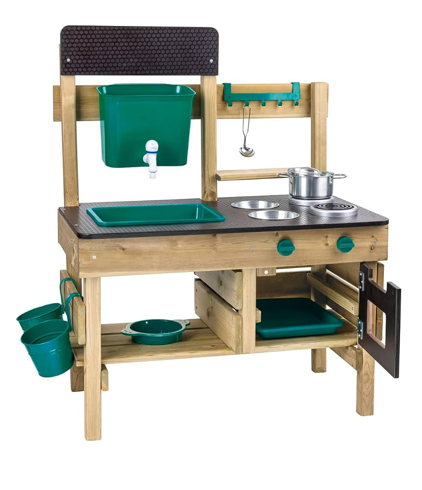 Hape Outdoor Kitchen | Mud Kitchen Wooden Toy Playset with Accessories, for Children Ages 3+ Year... | Amazon (US)
