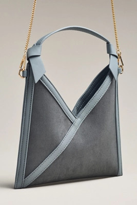 Mali + Lili Madeline Faux-Suede Triangular Mini Crossbody Bag | Anthropologie (US)