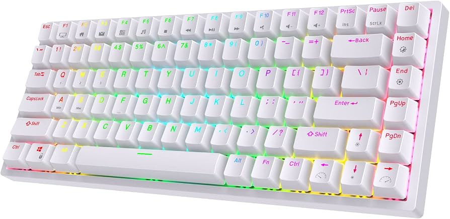 Amazon.com: RK ROYAL KLUDGE RK84 Wireless RGB 75% Triple Mode BT5.0/2.4G/USB-C Hot Swappable Mech... | Amazon (US)