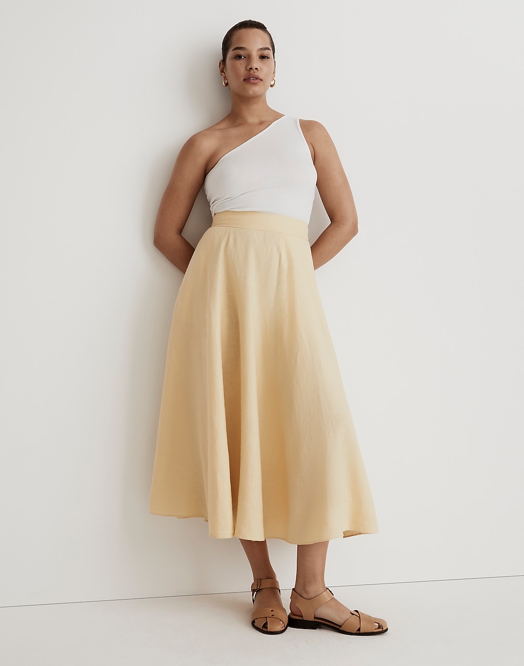 100% Linen Maxi Skirt | Madewell