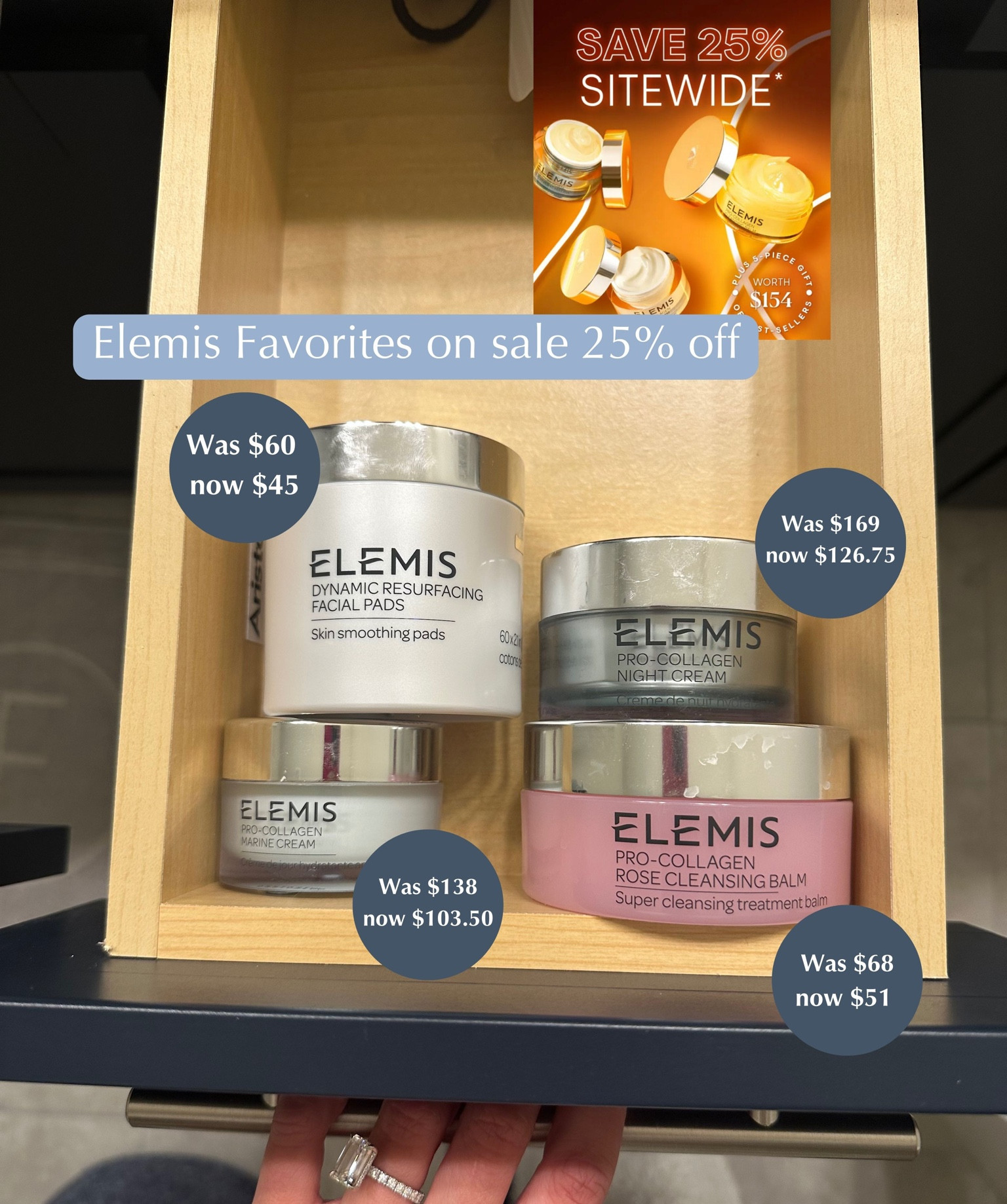 My Elemis skincare routine all 25% off!!!

#LTKsalealert #LTKCyberWeek #LTKGiftGuide