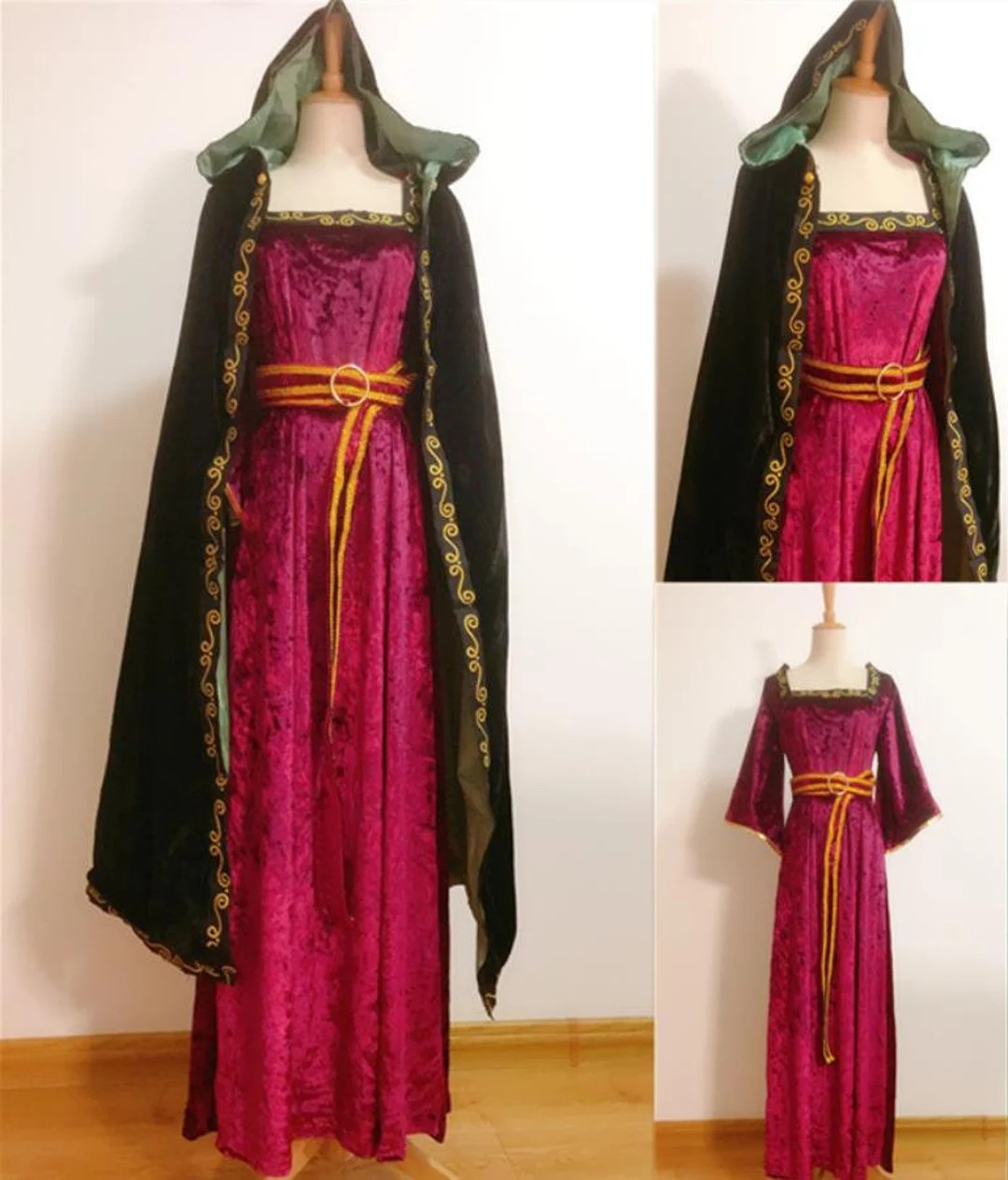 Handmade - Cosplay Mother Gothel Dress, Mother Gothel Costume With Cape Adult/kid Available | Etsy (US)