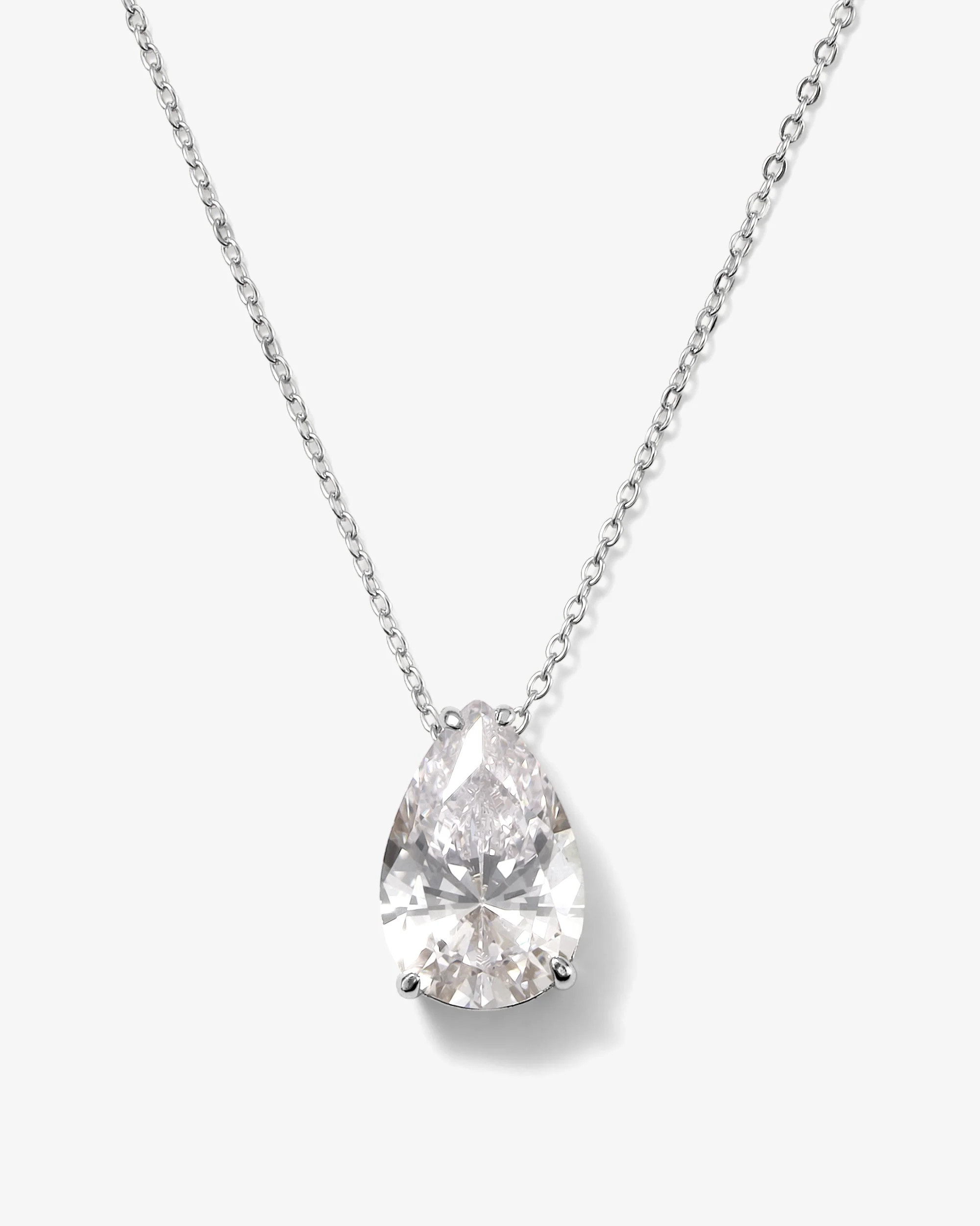 Are you Jealous"" Necklace - Silver|White Diamondettes | Melinda Maria Jewelry