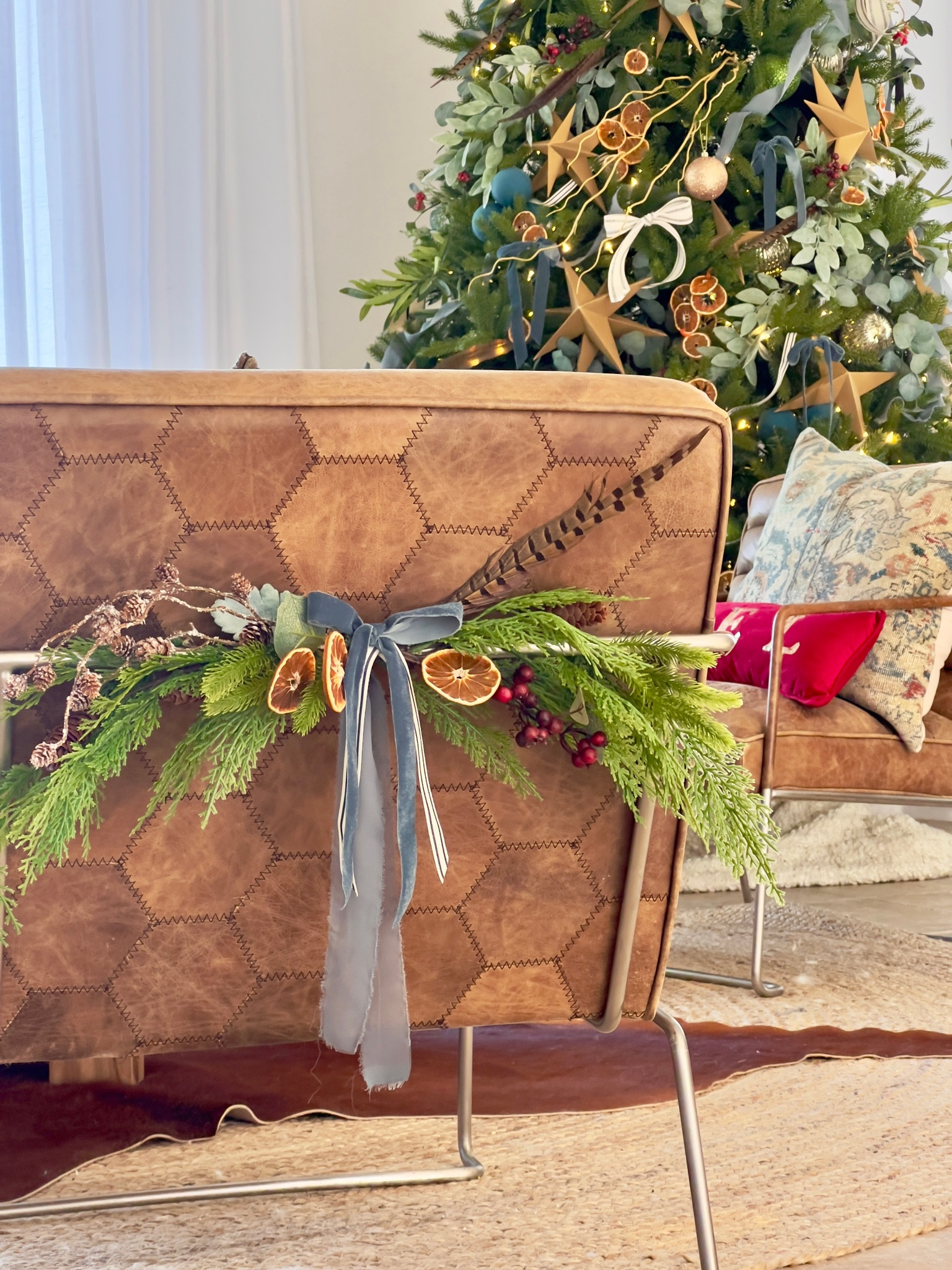 Christmas Swag Supply List

All the supplies needed to make your own festive swags. The perfect accent for chair backs, doors, hutches, light fixtures and more! 

Fully completed holiday swags are available for purchase via the link in my Instagram bio! 🛍️

#LTKSeasonal #LTKHoliday #LTKhome