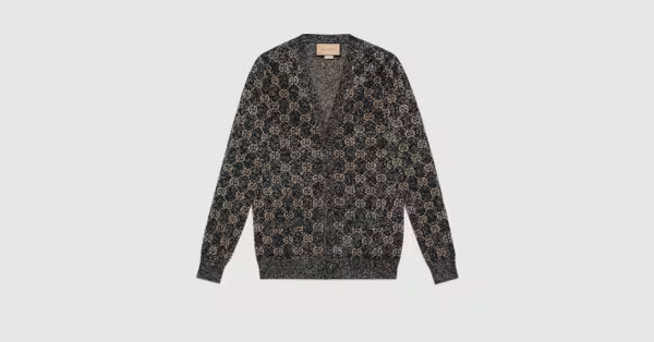 Lamé GG jacquard cardigan | Gucci (US)