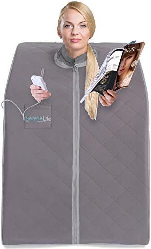 SereneLife Portable Infrared Home Spa | One Person Sauna | with Heating Foot Pad and Portable Cha... | Amazon (US)