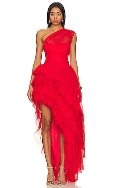 MAJORELLE Soriya Gown in Royal Red from Revolve.com | Revolve Clothing (Global)
